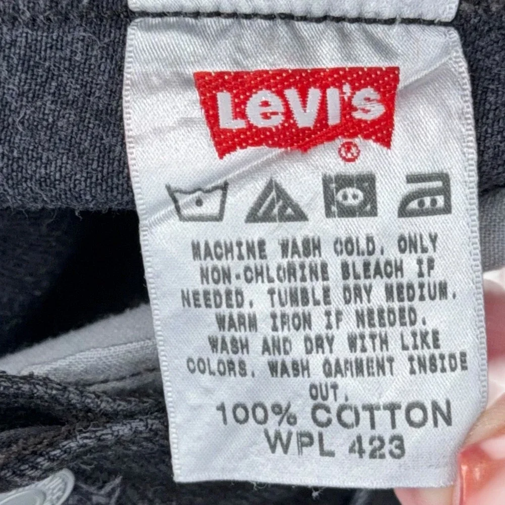 Levi's 501 Mens Black Straight Leg‎ Button Fly Jeans W38 L34